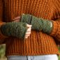 Preview: Pulswaermer Ilse Mittelgrau Tragebeispiel Detail